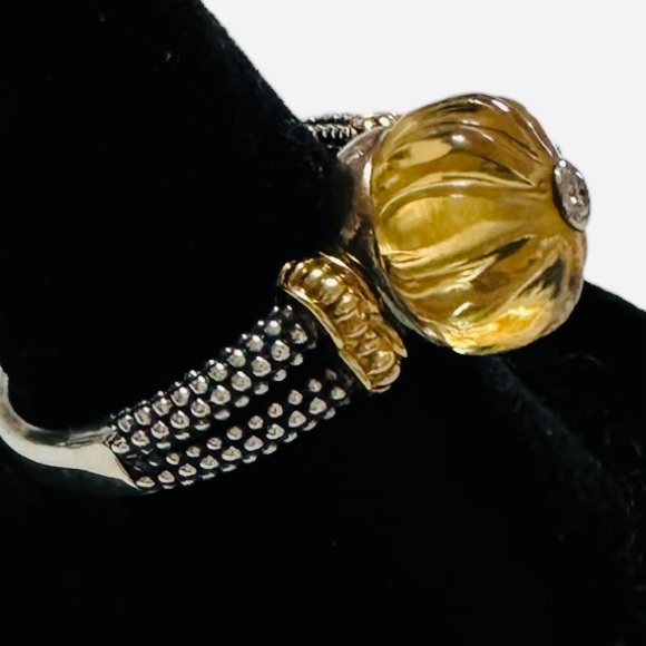 LAGOS - 18K Gold & Sterling Silver Ring - Size 7 - Picture 5 of 11